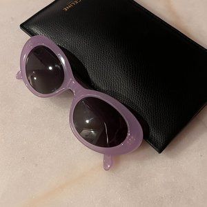 Celine 53mm Cat Eye Oval Sunglasses Purple